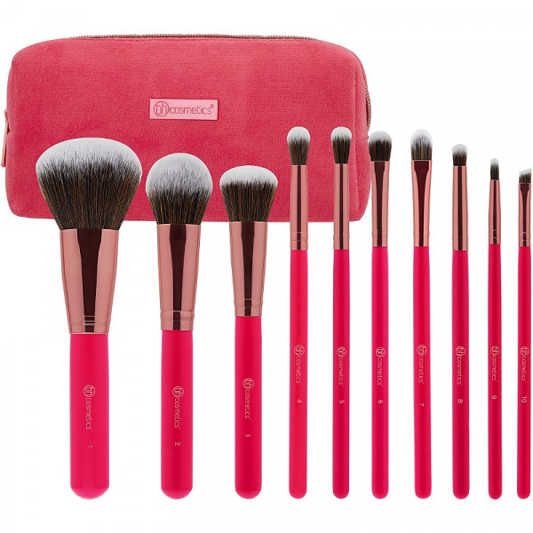 BH Cosmetics Bombshell Beauty 10pc Brush Set with Bag